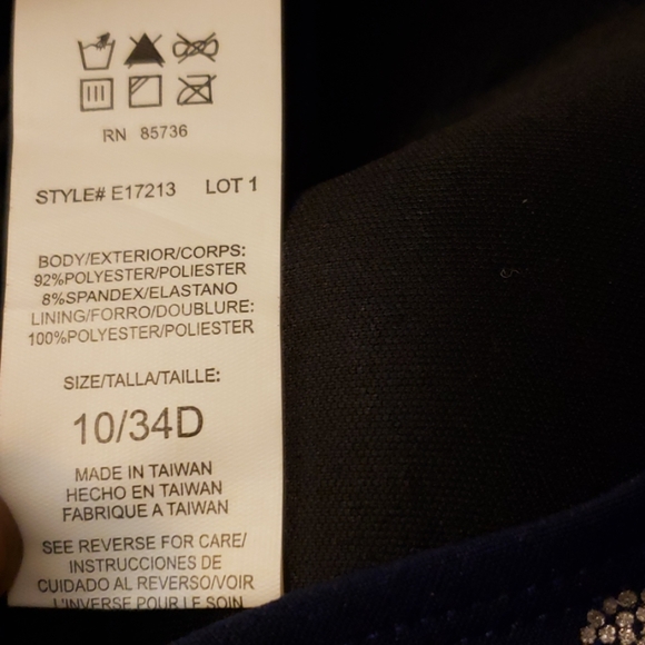 ROXANNE Tankini W/Skirt BTM Navy SZ 10 - Picture 8 of 8